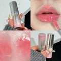 QIBEST Moisturizing Mirror Lip Glaze Lasting Easy Halo-dyeing Mirror Water Glass Lip Gloss Korean Cosmetics Lip Tint For Women Qme 04