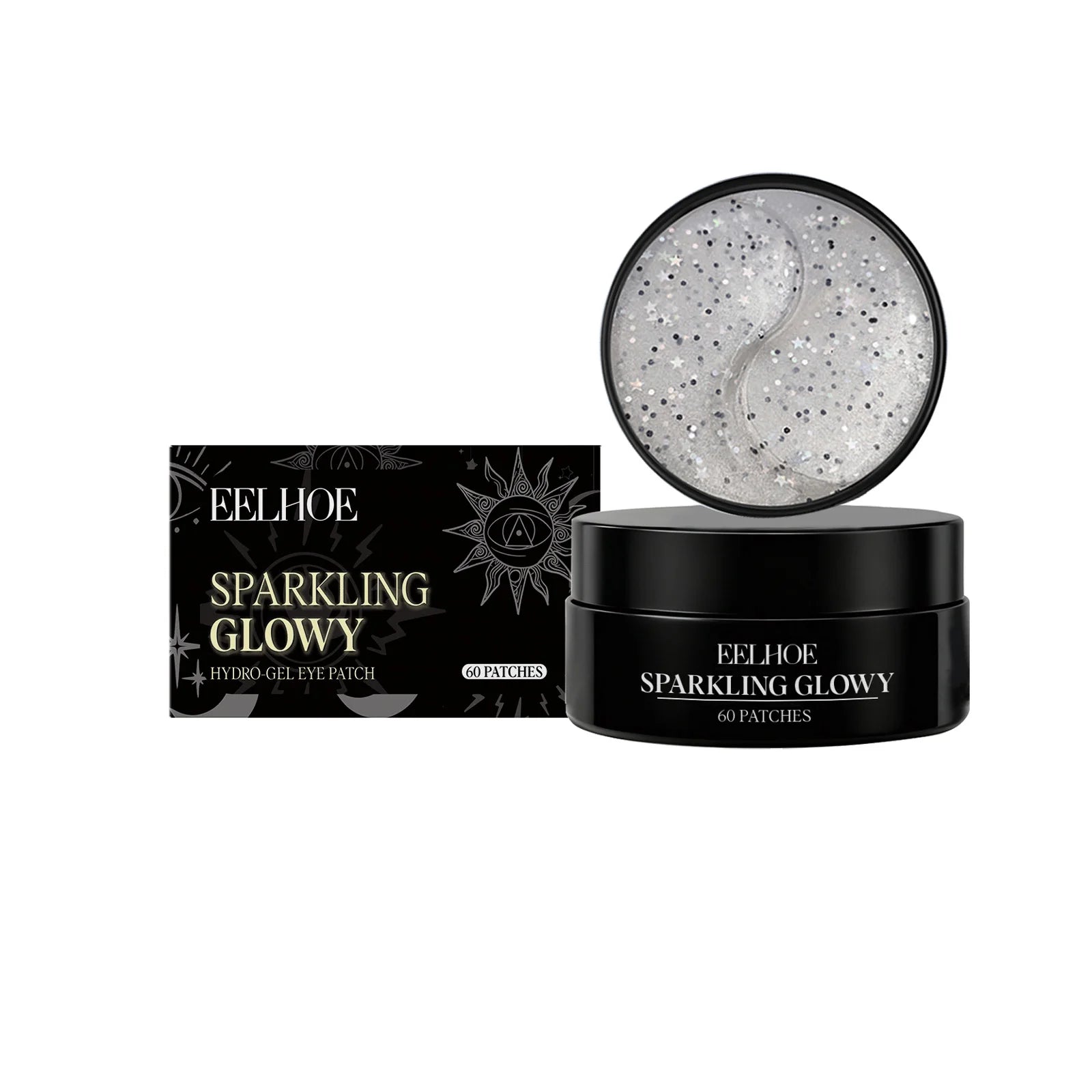 Sparkling Hydro-Gel Collagen Eye Mask Anti Dark Circles Under The Eyes Moisturizing Brightening Anti-Wrinkles Eye Patches Qme 60patches
