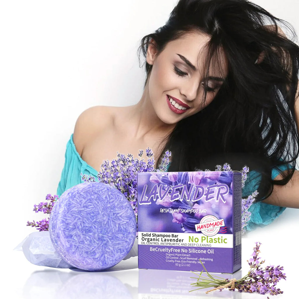 Provence Lavender Essential Oil Shampoo Soap Handmade Hair Care Solid Qme Default Title
