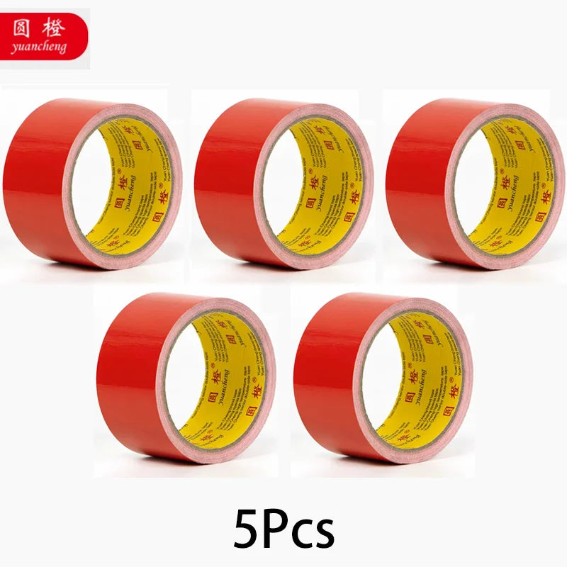 1 Roll Adhesive Fabric Duct Tape Heavy Duty, Carpet Waterproof Tape, Black Tape Decorative, Automotive Fabric Tape 10 Meter Qme 5rolls-red 10M 45mm