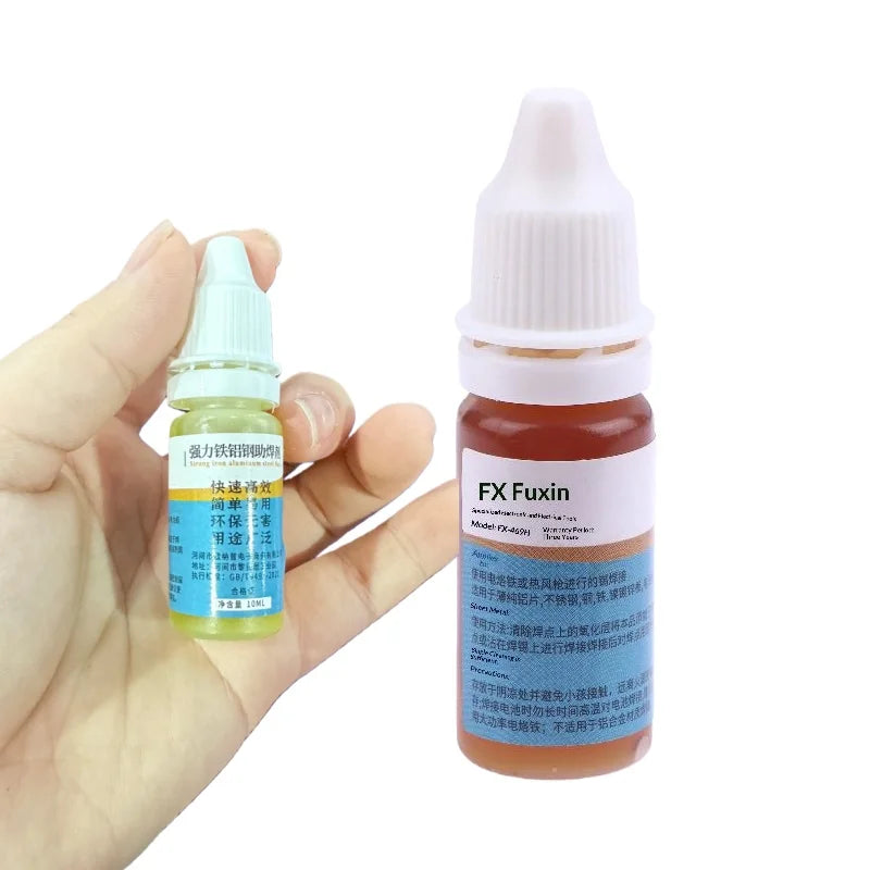 1Pcs Liquid Aluminum Metal Electronics Copper Soldering Flux 10ml Soldering Flux No Water Cleaning 18650 Battery Soldering. Qme