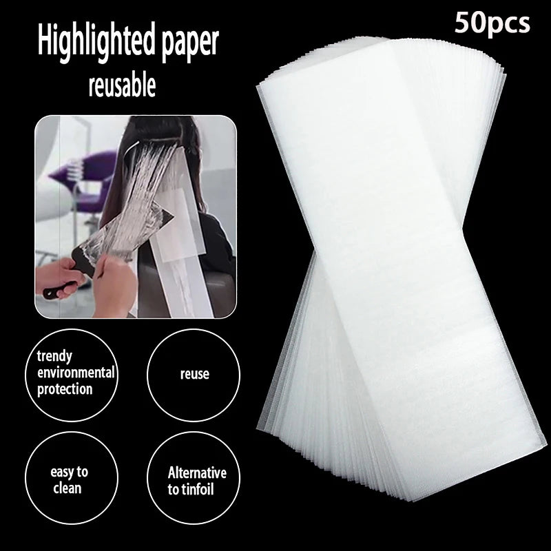 50 Isolation Paper Barbershop Picking Dyeing Hair Qme