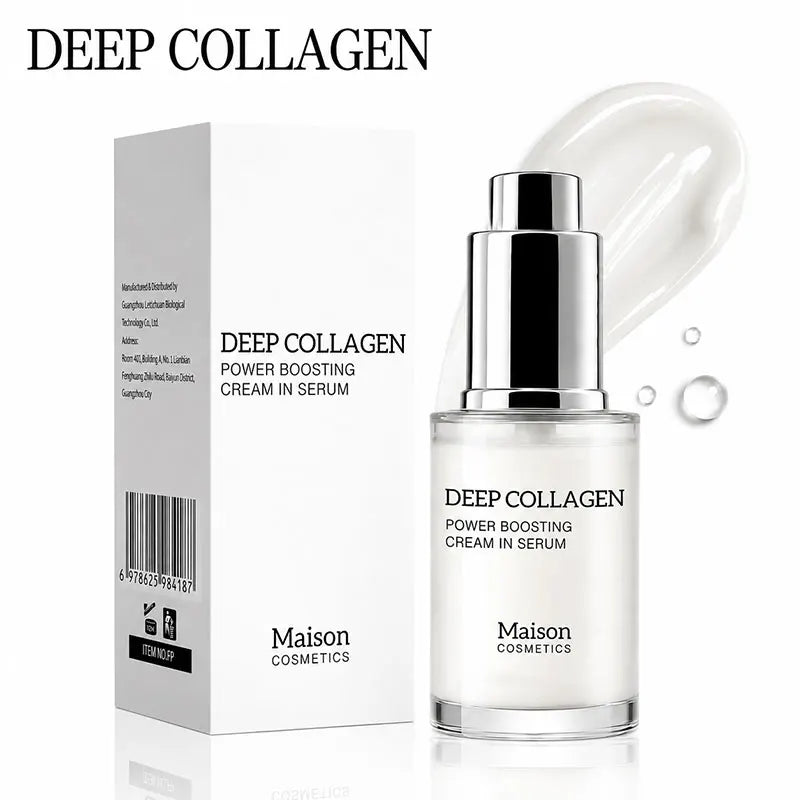 Deep Collagen Cream Serum Face Essence Hydrating Nourish Repair Skin Qme