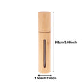 Refillable Empty Bamboo Spray Bottles Mini Fragrance Containers Qme 10ml