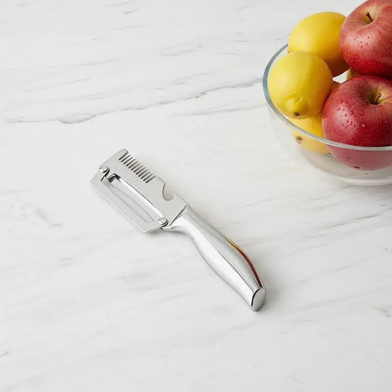 Multifunctional 3-in-1 Stainless Steel Peeler Vegetable Fruit Slicer Qme