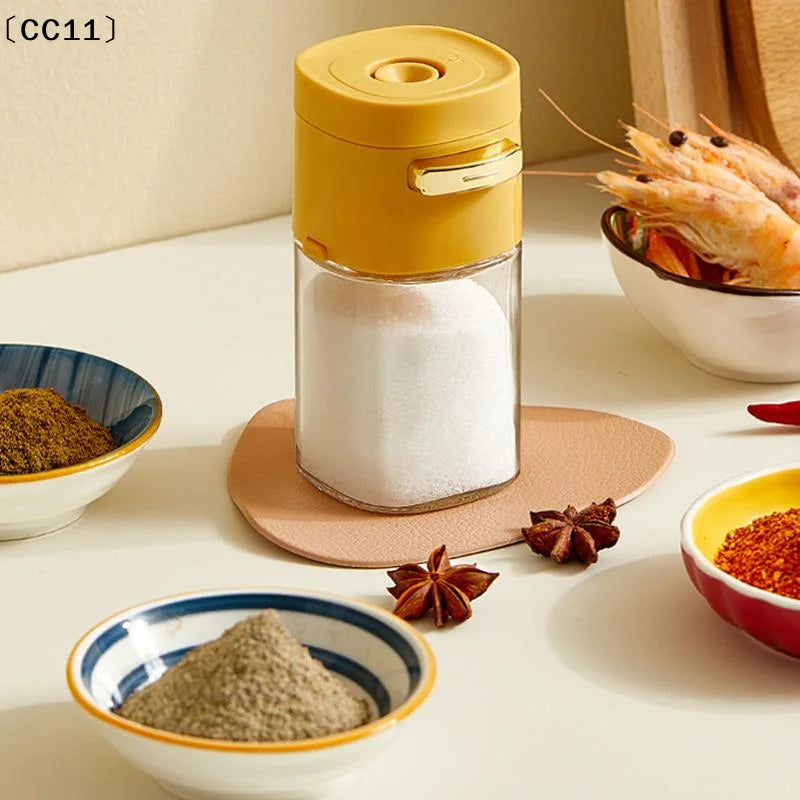 CC11180ml Glass Quantitative Seasoning Jar Press-type Salt Control Qme