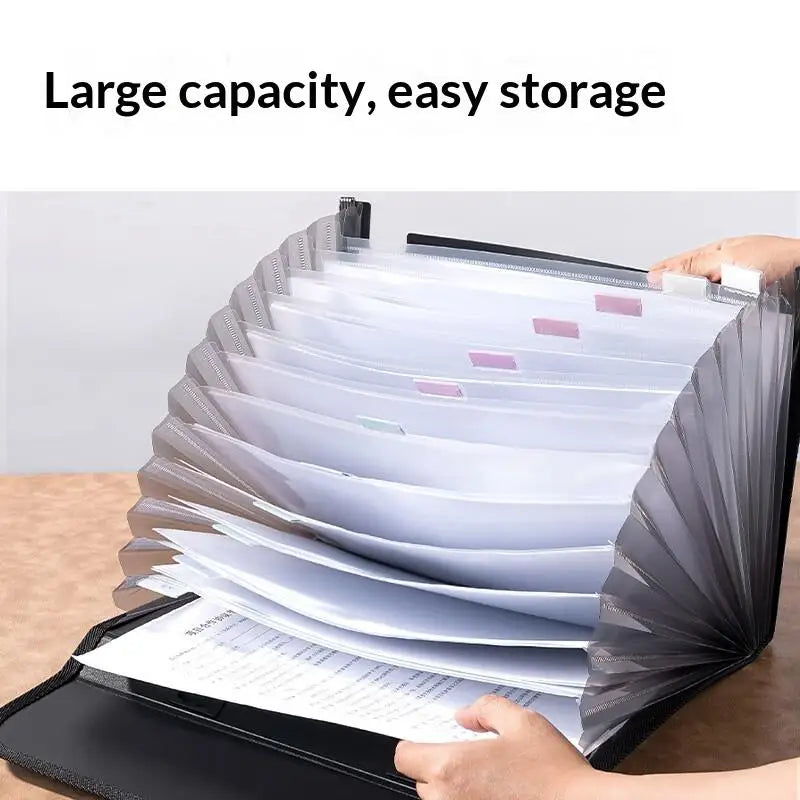 Multi Level Long File Organizer Expandable Business Folder Tear Proof Qme