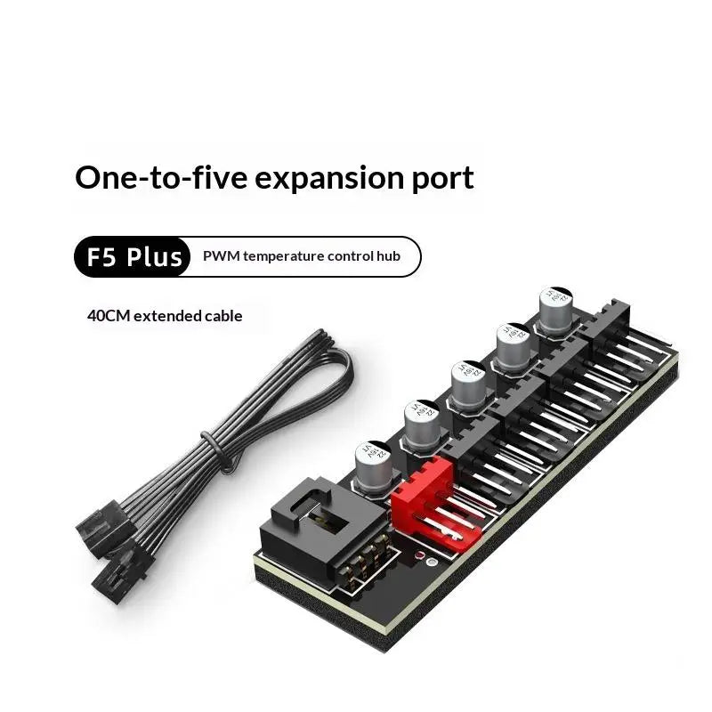 5 Way Expansion 4 Pin PWM Fan Hub Splitter Cable Multi Configurations Qme