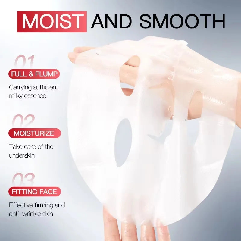 Deep Collagen Faded Wrinkle Facial Mask Reduce Fine Lines Firm Skin Moisturizing Brightening Smooth Skin Care Korean Cosmetics Qme