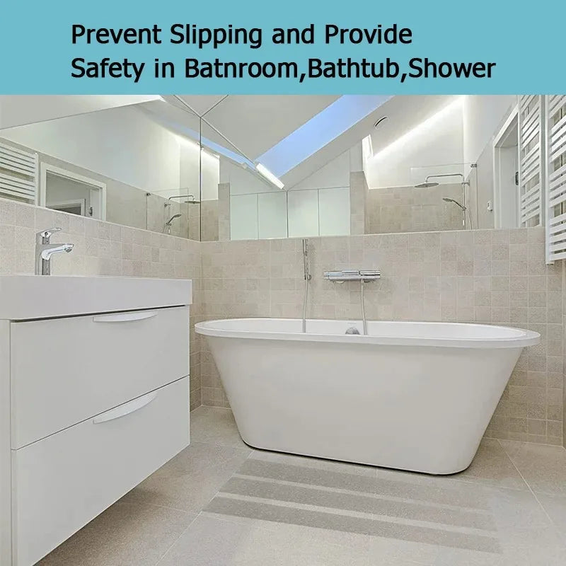 5-metre transparent anti-slip tape, waterproof and anti-slip, providing excellent grip, suitable for bathtubs, boats and stairs Qme