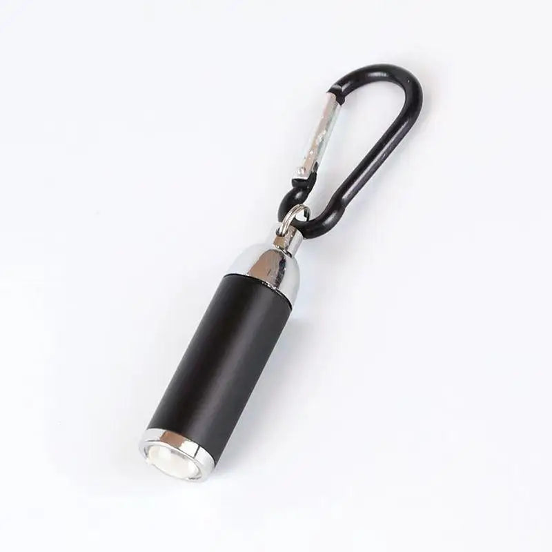 Multi-function Keychain Lamp LED Mini Flashlight Telescopic Strong Qme Black