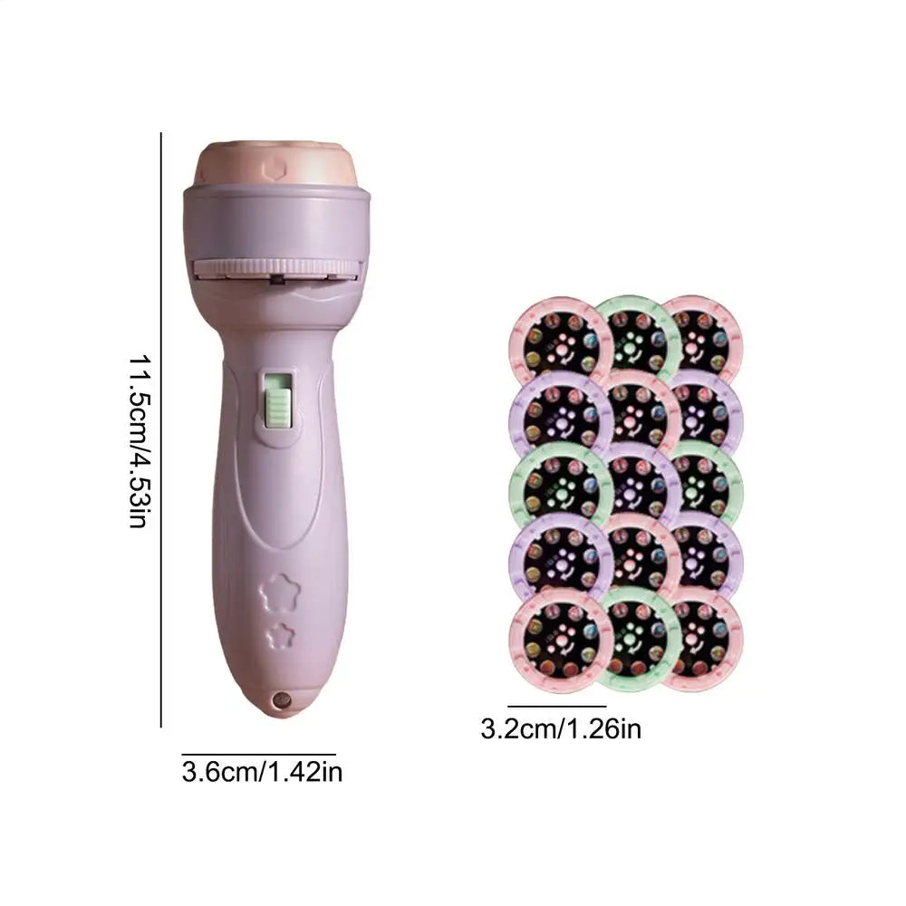 Kids Flashlight Projector 120 Patterns Projection Flashlights Fine Qme Purple