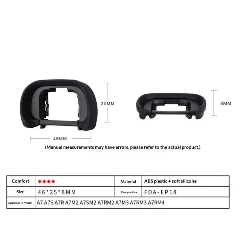 EP18 Soft Rubber Eye Mask Viewfinder Eyecup Eyepiece A7M3 A7Rm4 A9M2 Qme