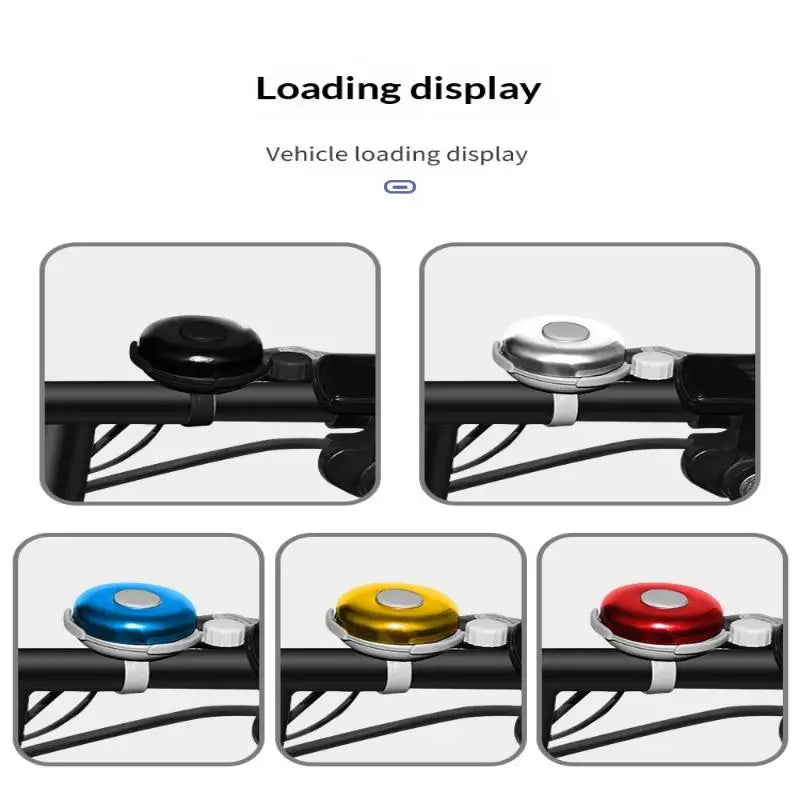 Bicycle Bell Aluminum Alloy Bike Handlebar Ring Mountain Road Cycling Qme