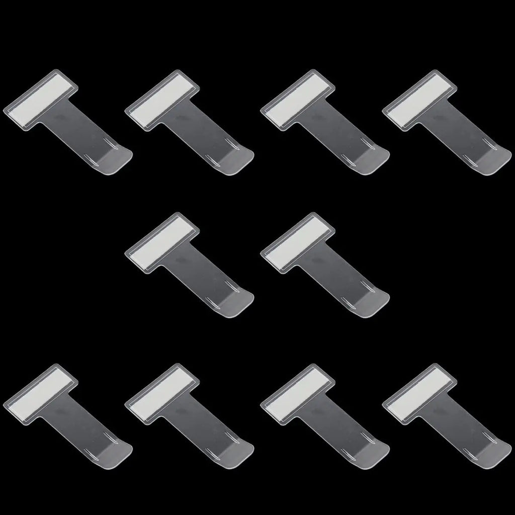 20pcs Transparent Car Window Parking Ticket Holder's Small Tool With Adhesive Pad Qme