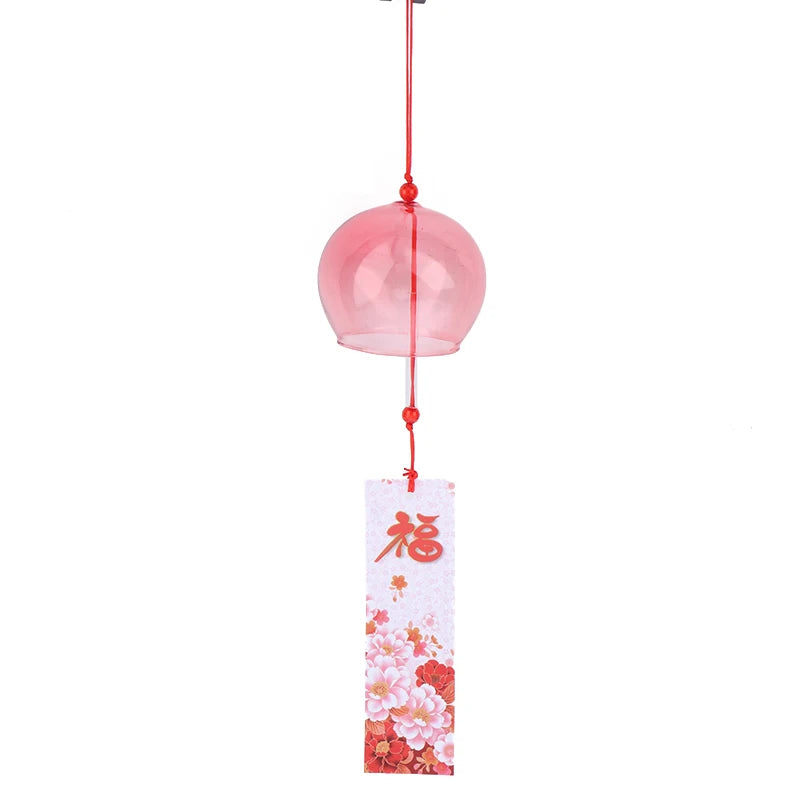Wind Bells Handmade Glass Chime Birthday Christmas Home Decors Chimes Qme A1 Red