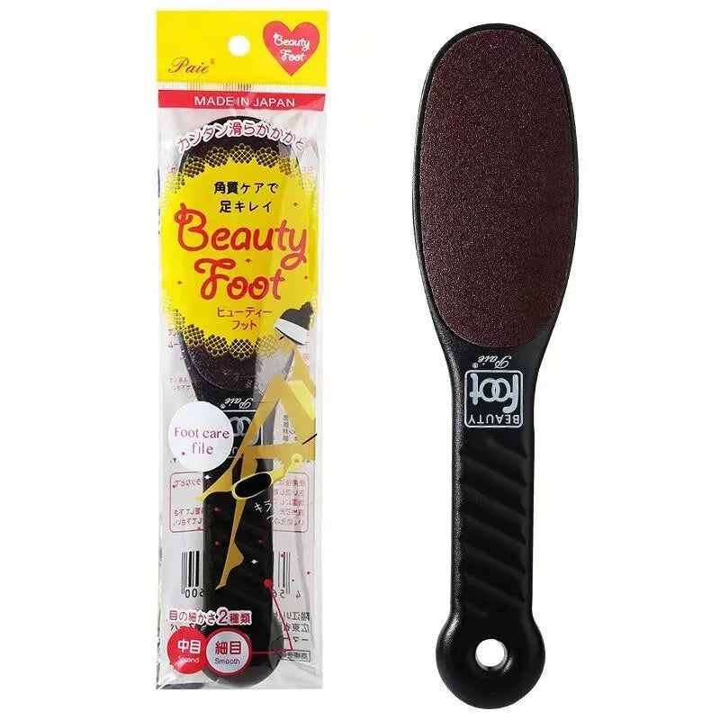 Double Sided Sanding And Rubbing Foot Board Remove Dead Skin Calluses Keratin Brush Heel Scrape Polish Foots-Grinding-Board File Qme black