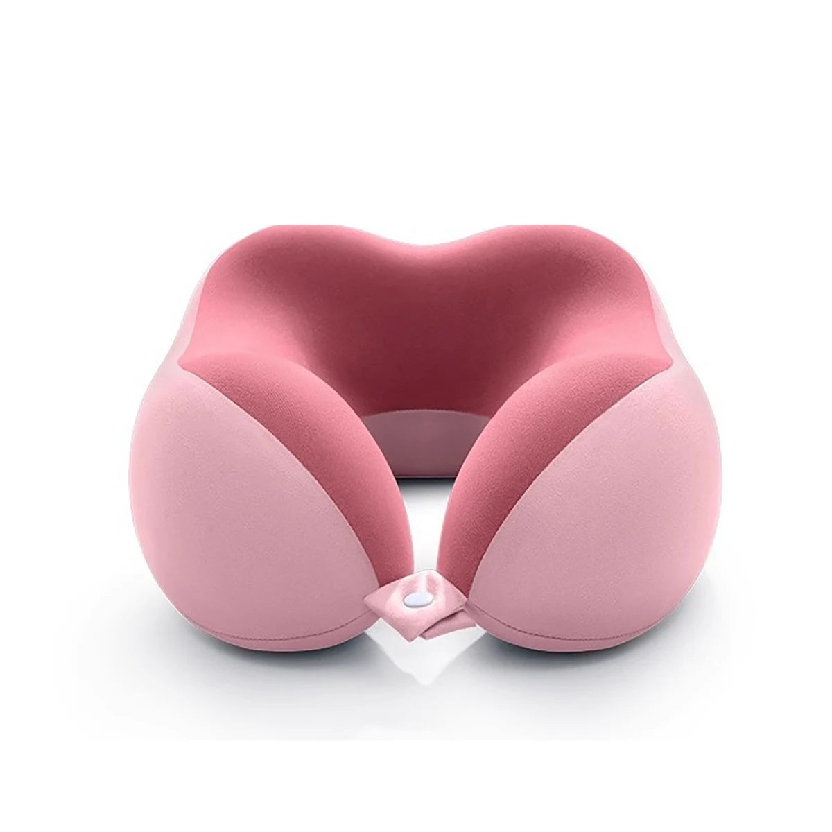 U-shaped Memory Cotton Neck Pillow Portable Travel Nap Office Qme Pink