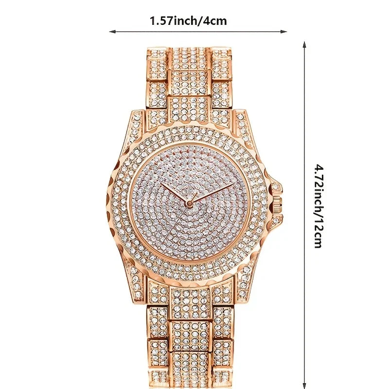 Fashion Crystal Full Steel Women Watches Ladies Wristwatch Quartz Woman Qme