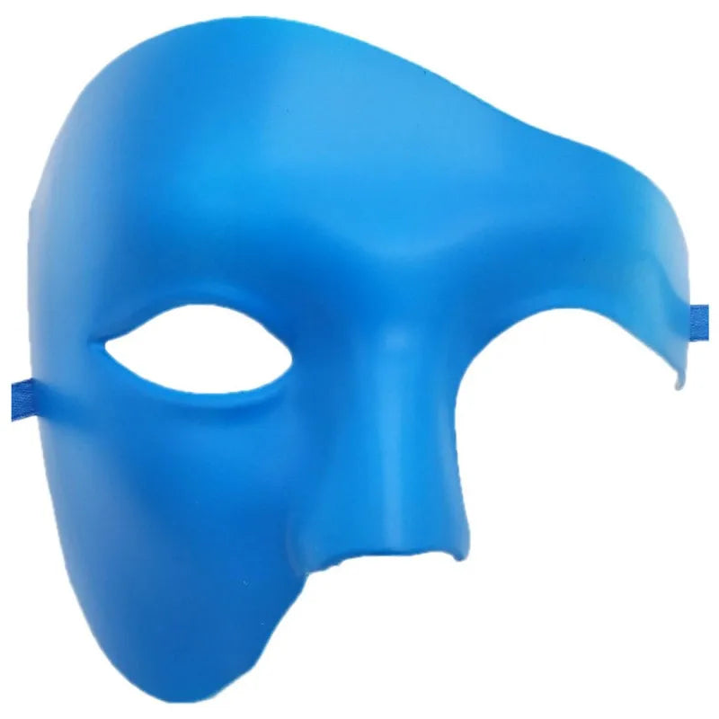 Halloween Masquerade Party Cosplay Steampunk Phantom Plastic Adult Half Face Mask Carnival Festival Bar Opera Stage Costume Prop Qme