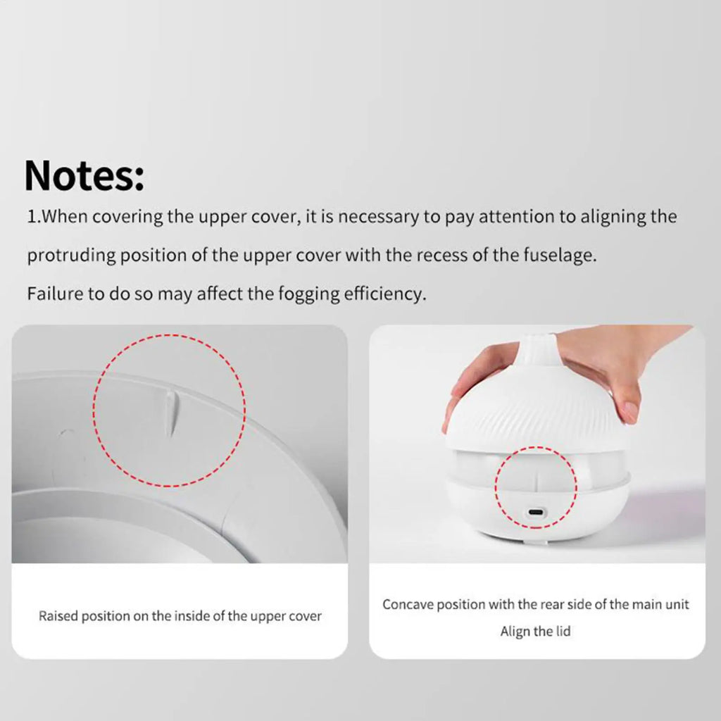 Oil Diffuser Machine 7-Color Ambient Light USB Plug-humidifier Qme