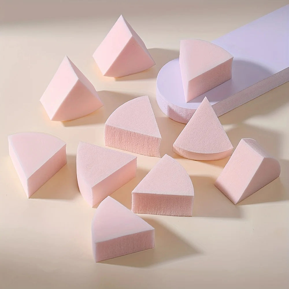 Triangle Makeup Blender Sponges Full Face Curve Blending Coverage Qme