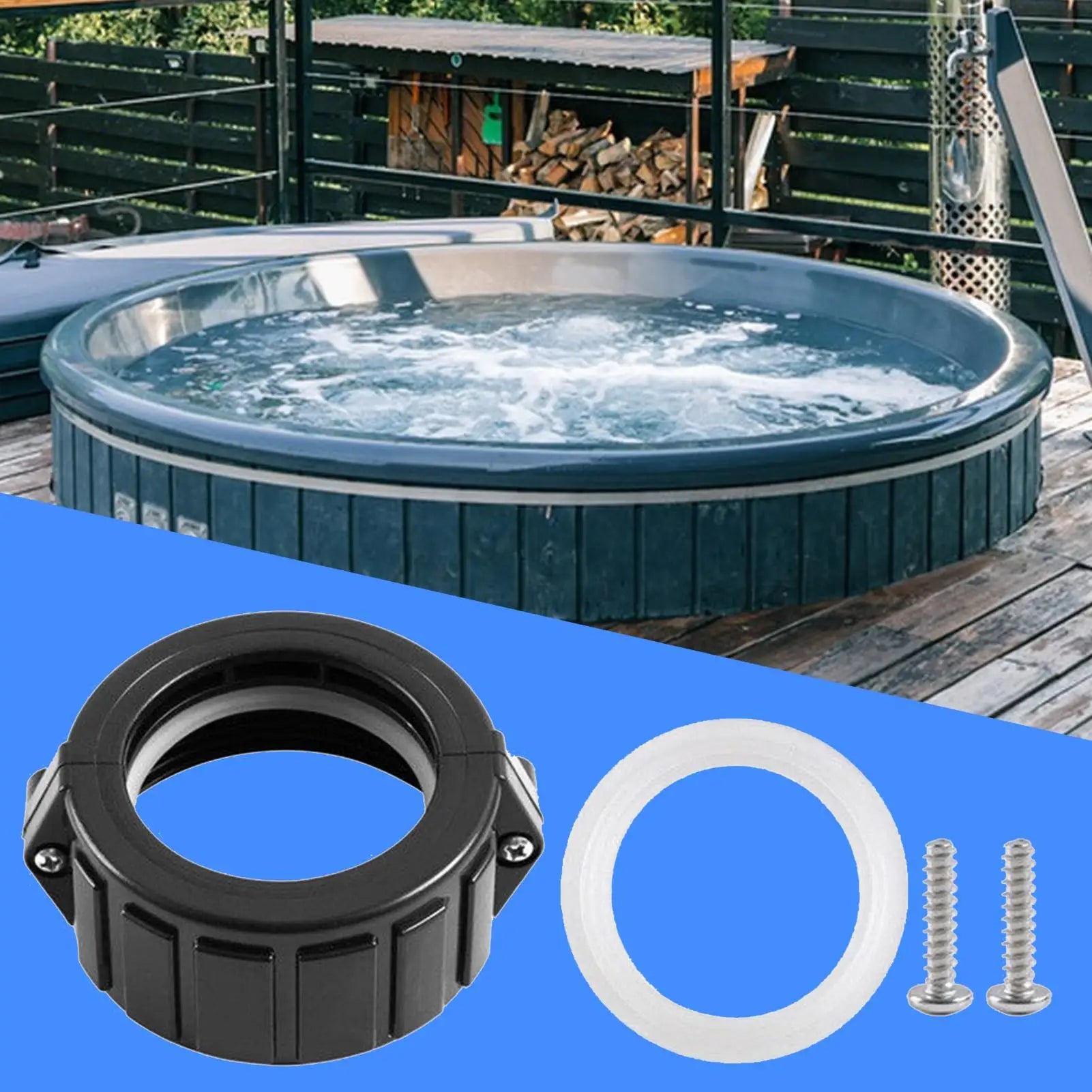Spa Heater Split Nut 2 Inch Hot Tub Plumbing Parts Leakproof Replacement Parts For Water Leak Repair Homeowners Professionals Qme