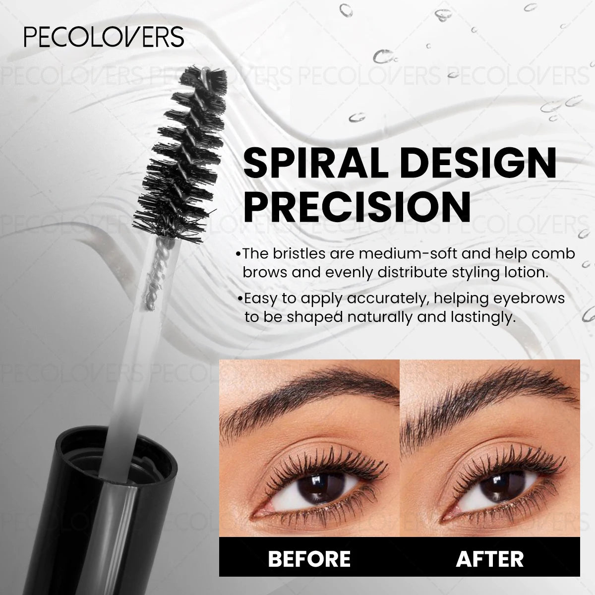 Long-lasting Waterproof Eyebrow Styling Soap Transparen Gel Brush Qme