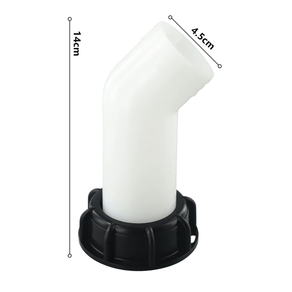 Thread Water Tank Drainage Diversion Tube 45mm 40mm Drain Spout IBC Tank Valve Accessories Garden Irrigation Tap Fittings Qme