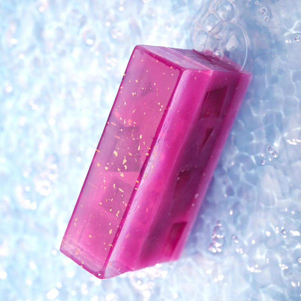 Fruit Cherry Aroma 150gYT Essential Oil Soap Added 24K Gold Leaf Qme