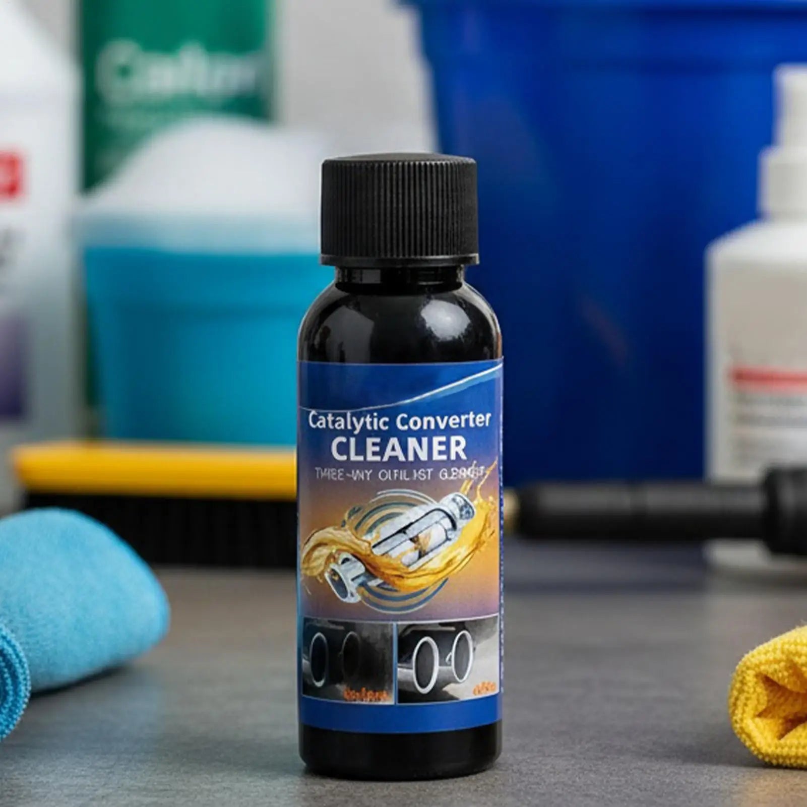 1pcs Catalytic Converter Cleaner Carbon Catalytic Converter Cleaner Engine Protection Agent For SUV Car Sedan Truck Pickup Qme