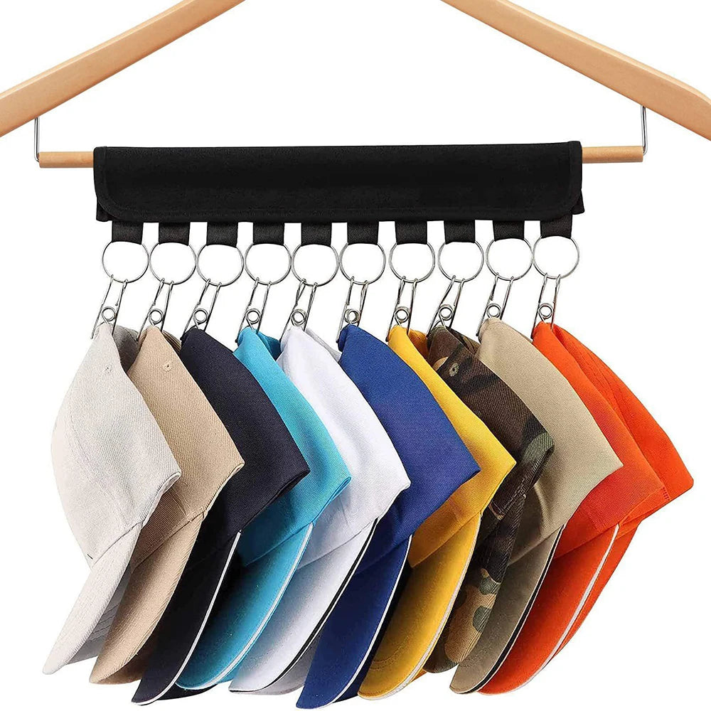 10-Clip Multifunctional Coat And Hat Clip Self-Adhesive Portable Home Perforation-Free Velcro Storage Clothes Qme