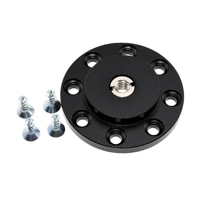 Shoe Mount Metal Plate Wall 1 4 3 Thread Tripod Adapter Holder Qme