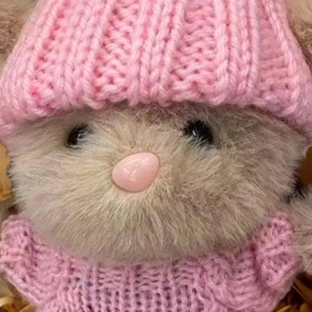 2026 Plush Bunny Portable Collectible Rabbit Doll Small Stuffed Toys for Girls Kids Birthday Christmas Easter Valentines Indoor Qme