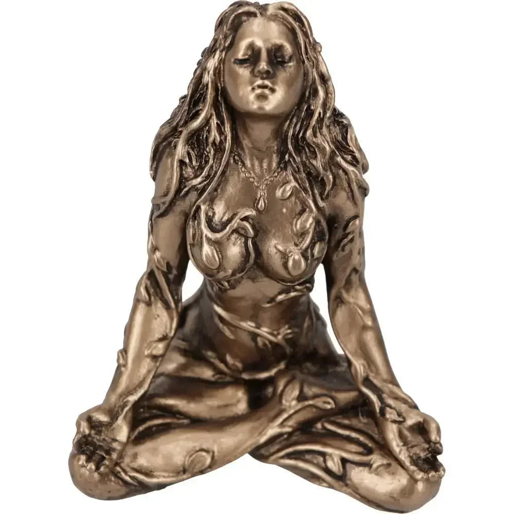 Mother Earth Statue Mini Gaia Fairy Decorative Buddha Statue Decorative Figurines Goddess Healing Chakra Meditation Home Decor Qme
