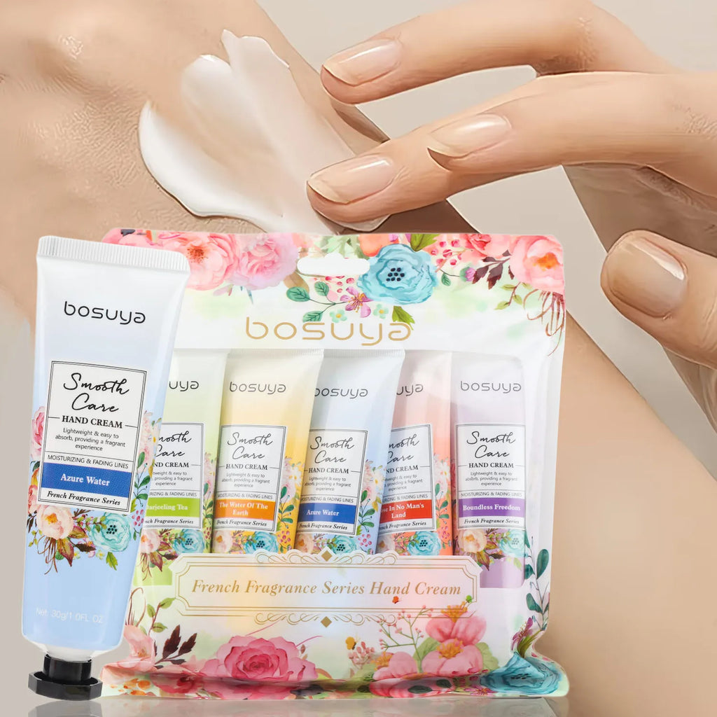 Floral Fragrance Hand Cream Moisturizing Water Locking Clear Easy Qme