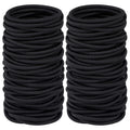 10/30/50PCS 4MM Black Ponytail Holder Elastic Hair Bands Scrunchies For Women Men Girl Lady Hairband Leagues Headband Accessory Qme Black 10pcs