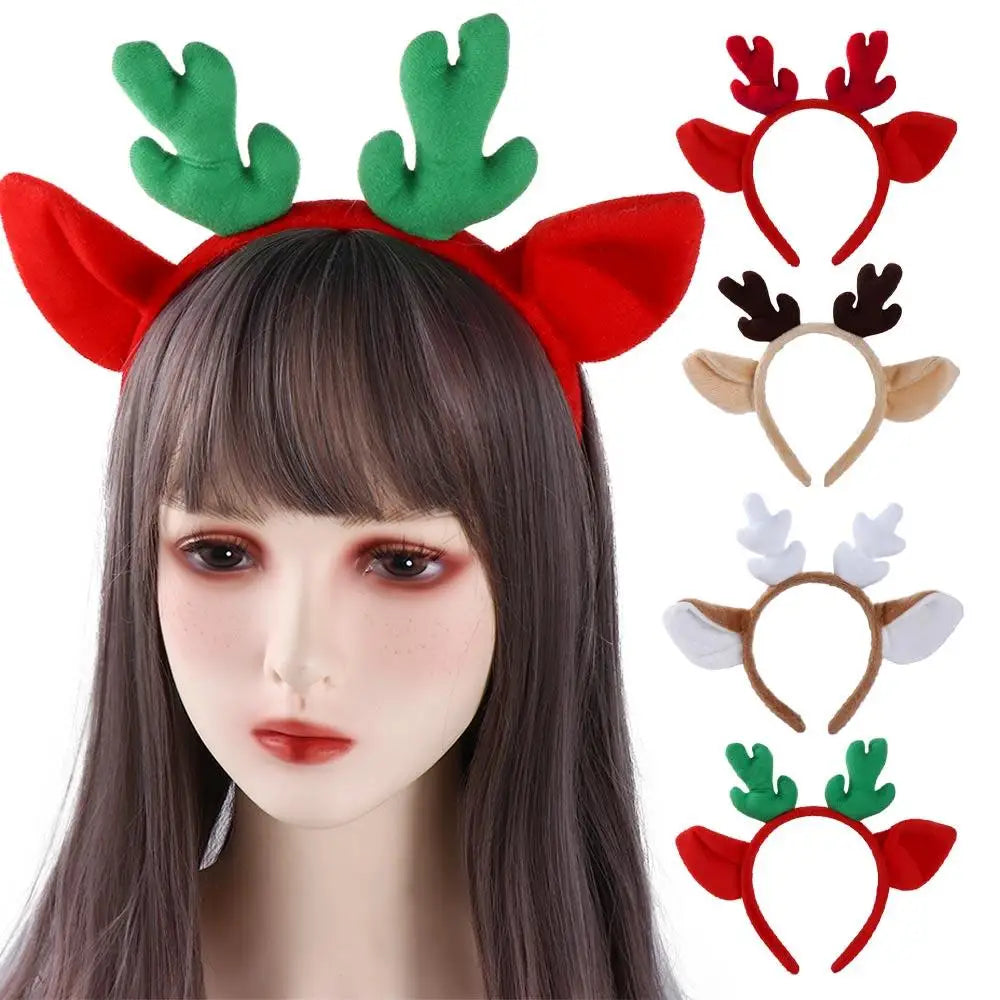 Headwear Party Wash Face Christmas Make Up Cloth Antler Headband Hair Accessories Women Hair Band Korean Style Head Hoop Qme