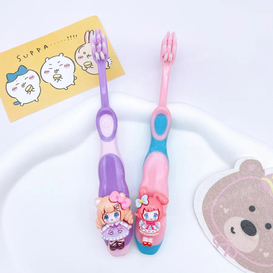 Hello Kitty Kuromi Soft-bristle Toothbrush Gentle Gums Teeth Thorough Qme 8
