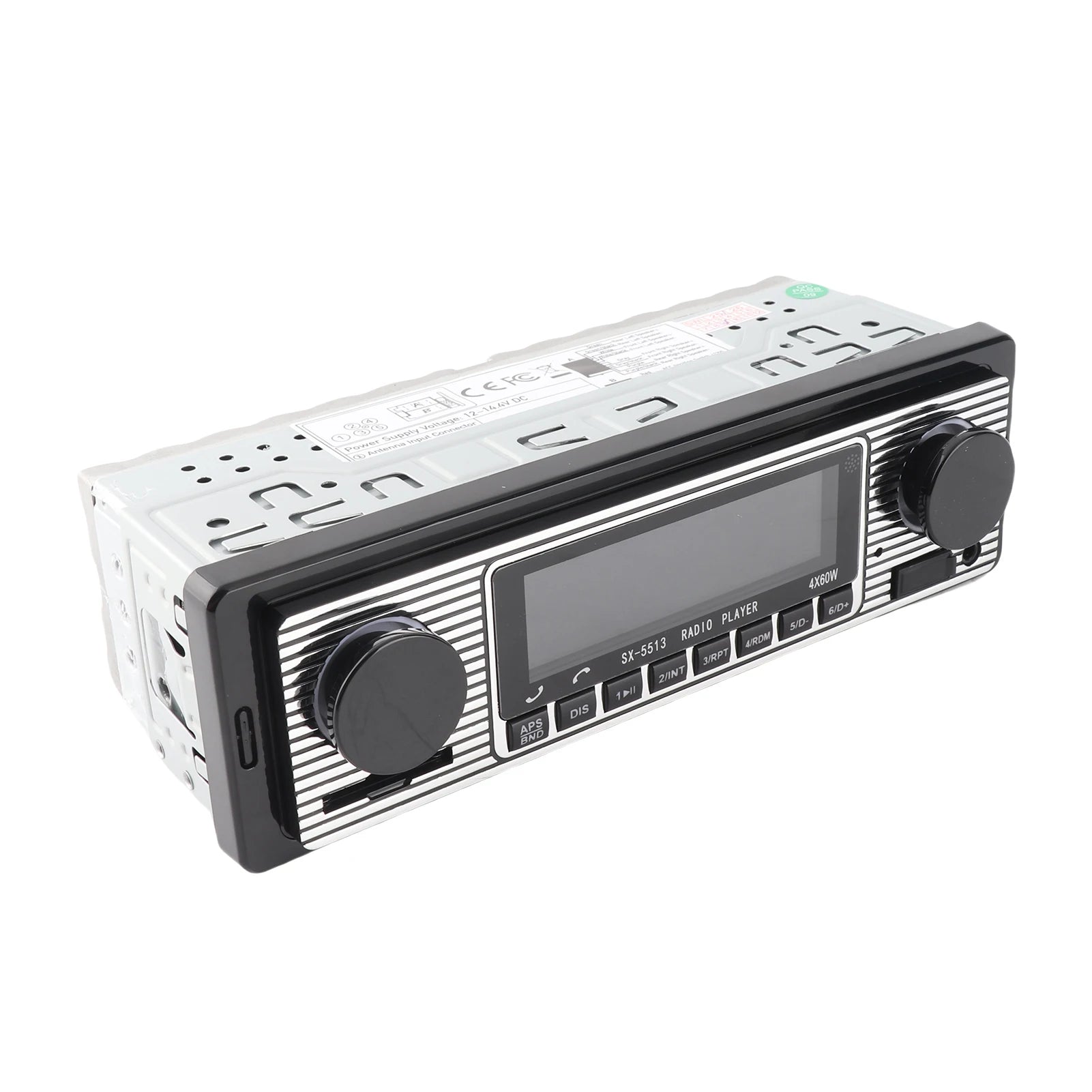 AUX BT Vintage Radio MP3 Player Stereo USB AUX Car Stereo Audio U Disk Bt USB Car Stereo Audio U Disk Radio Qme