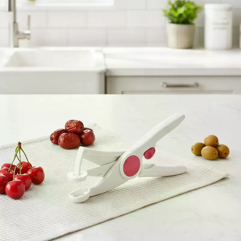 Food Grade ABS Cherry Seeder Pitter With Non Slip Handle Quick Pit Removal For Home Kitchen Fruit Salad Qme