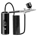 A02F-For Art Painting Mini Airbrush Portable Rechargeable Compressor For Art Craft Cake Painting Qme Orange
