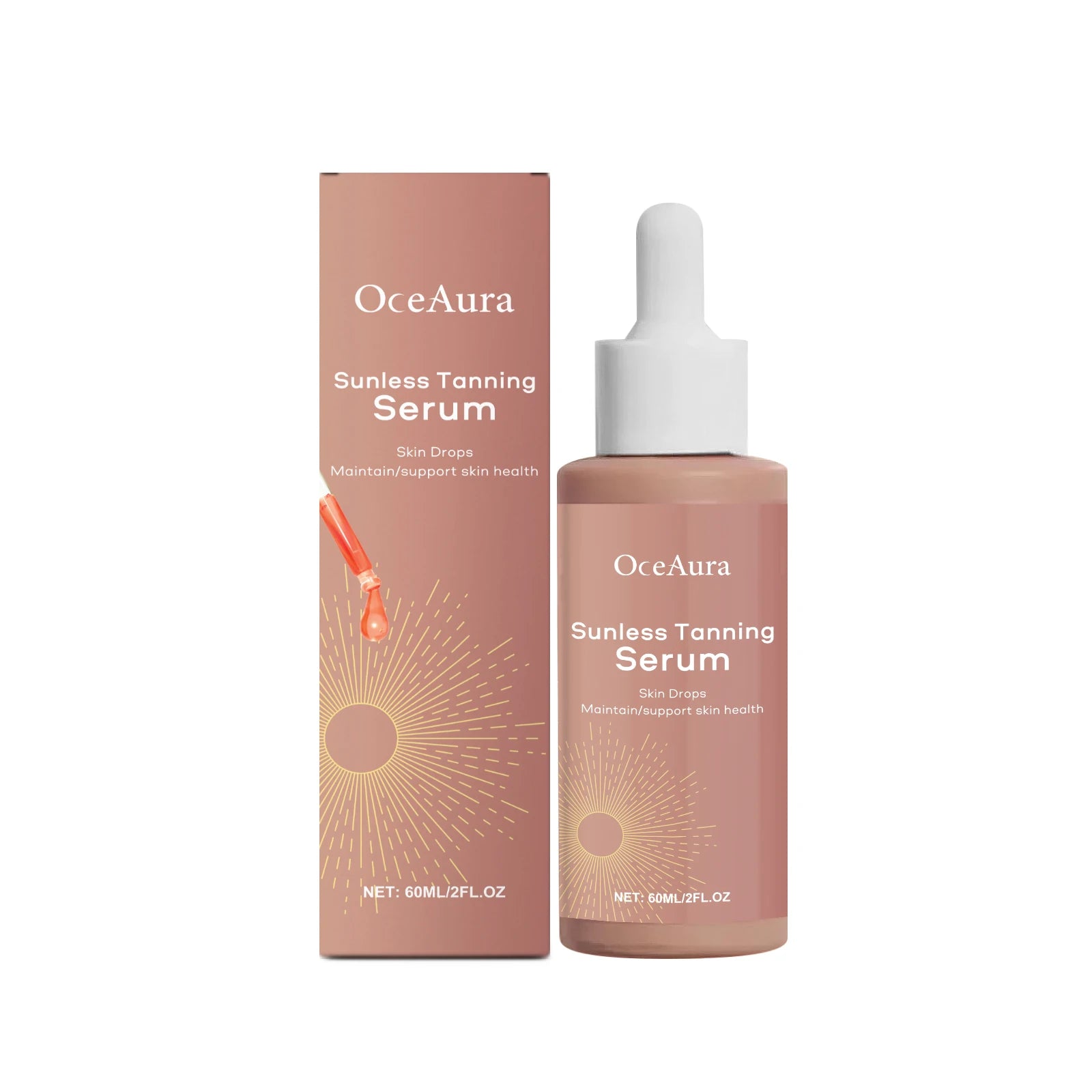 Body Facial Self Tanning Drops Natural Bronzer Liquid Prevent Sunburn Sunless Tanning Products Qme