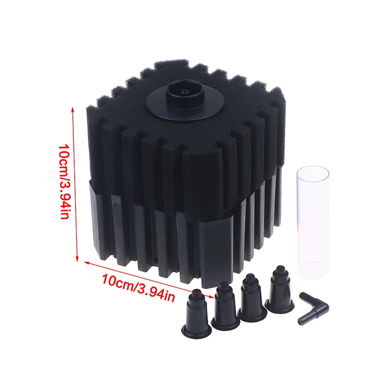 Biochemical Sponge Filter W Media Ball Noiseless Foam Aquarium Big Qme A
