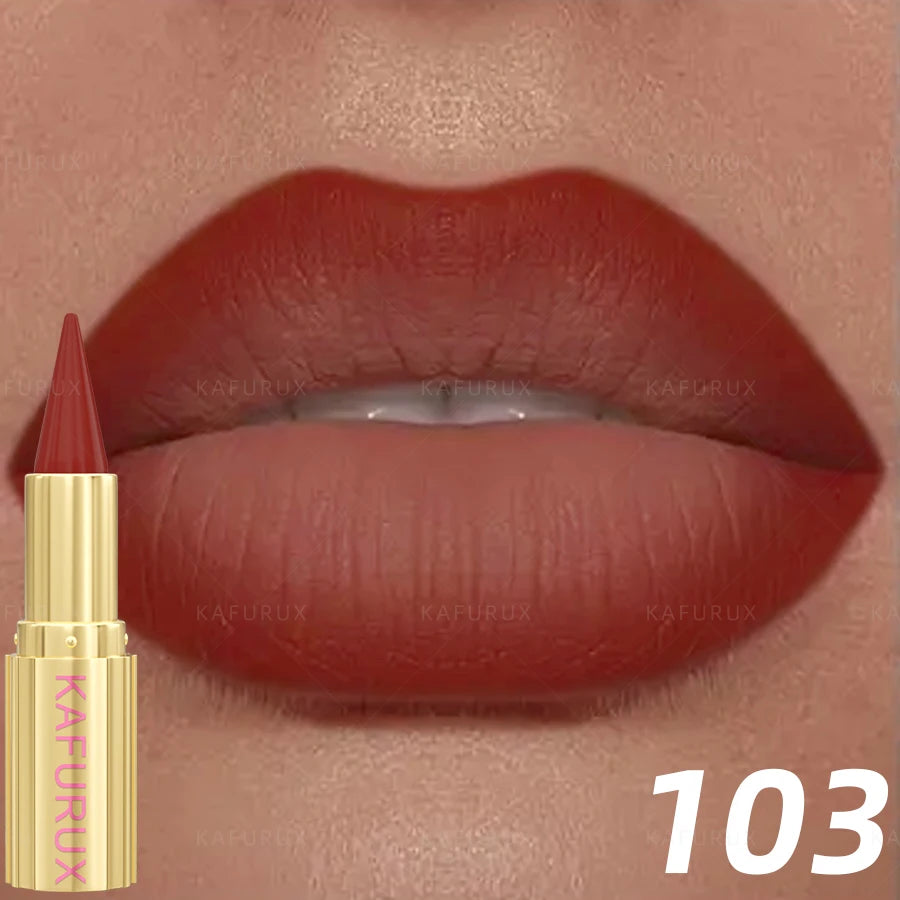 9 Colors Gradient Lipstick Matte Lip Liner Pen Velvet Finish Smooth Qme 103