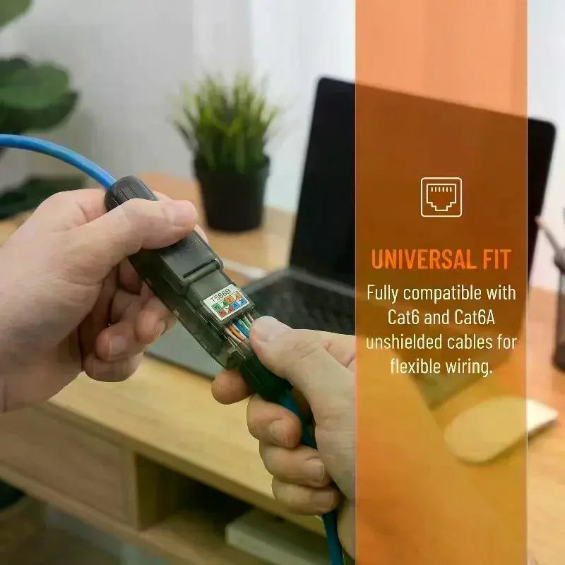Terminal Network Extension Cable Tool-less Connector Extender Qme