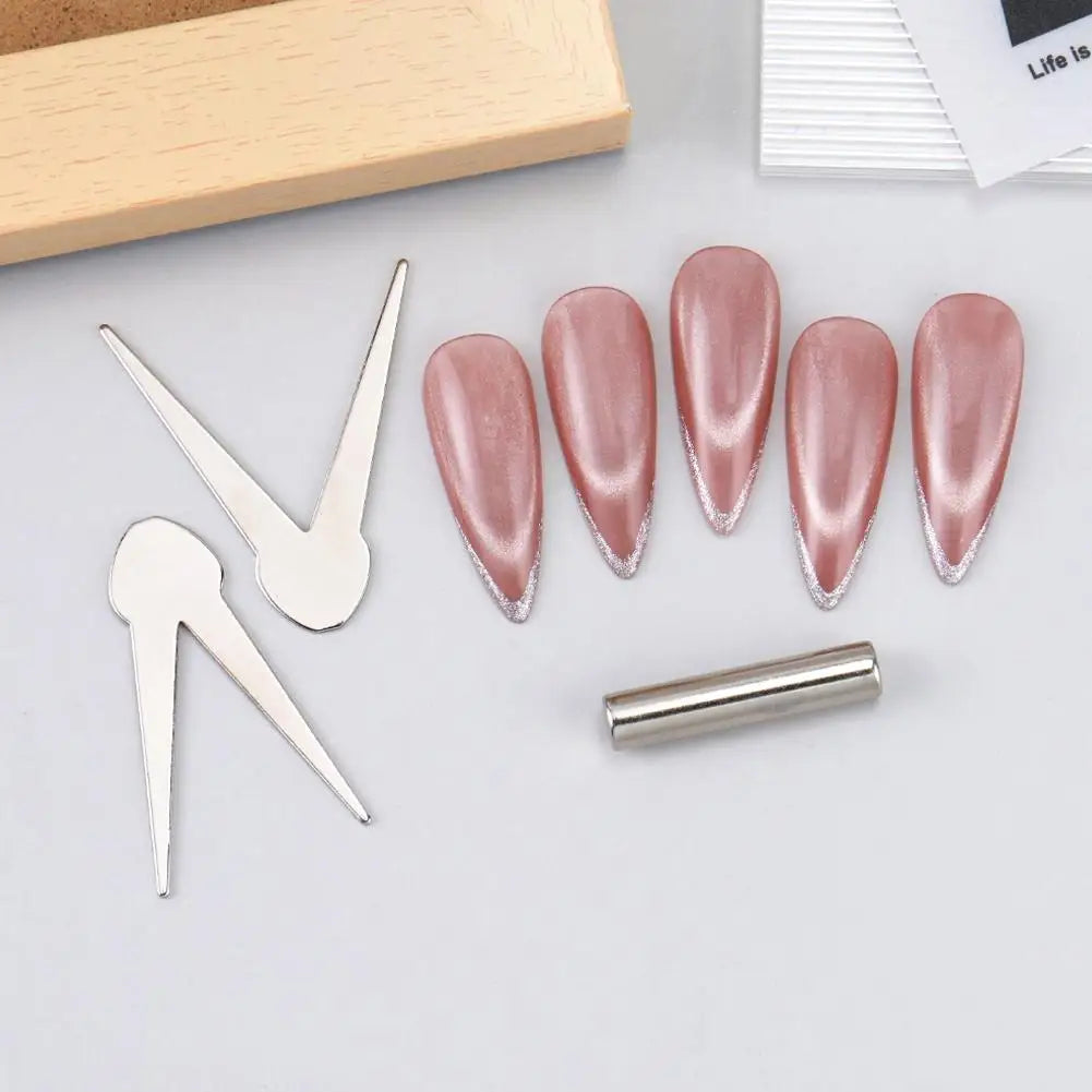 Cat Eye Nail Magnet Nails French Tool Stainless Steel Magnetic Rod Qme