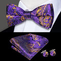 Hi-tie Dusty Pink Silk Mens Solid Sage Green Pre-tied Bow Tie Hanky Qme LH-0584