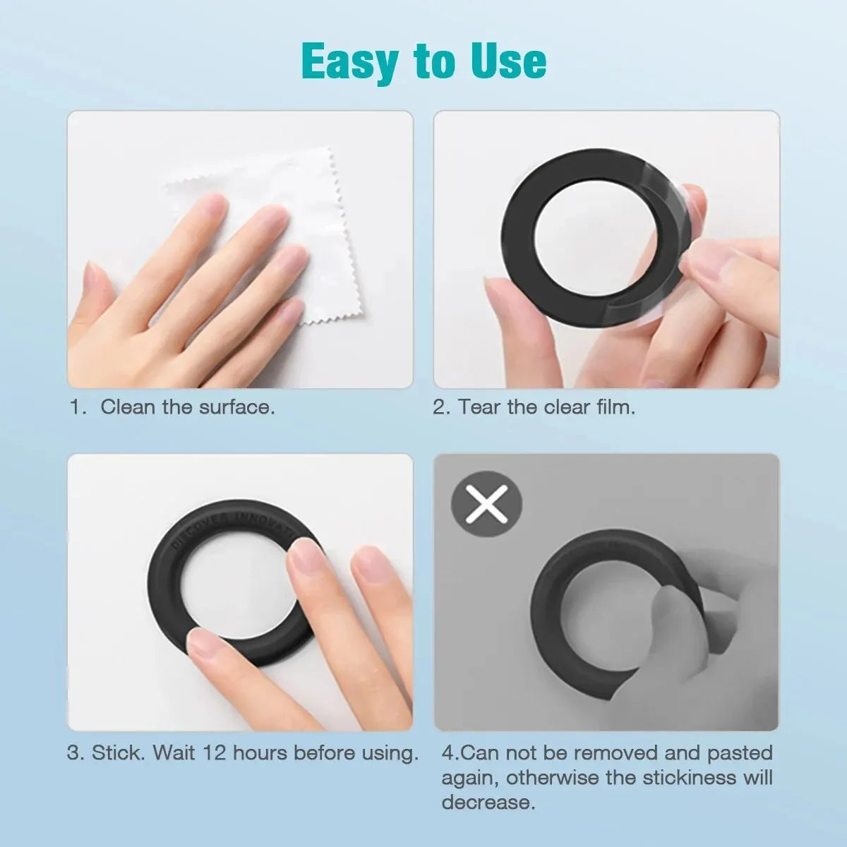 Magnetic Ring Holder For iPhone 14 13 12,Magnet Wall Mobile Phone Holder Magnetic For MagSafe,Car Phone Stand,Sticker Stand Qme