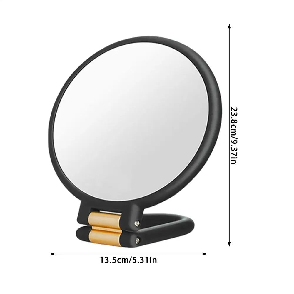 30X Magnifying Makeup Mirror Foldable Round Double Side Tabletop Qme China Mainland Black